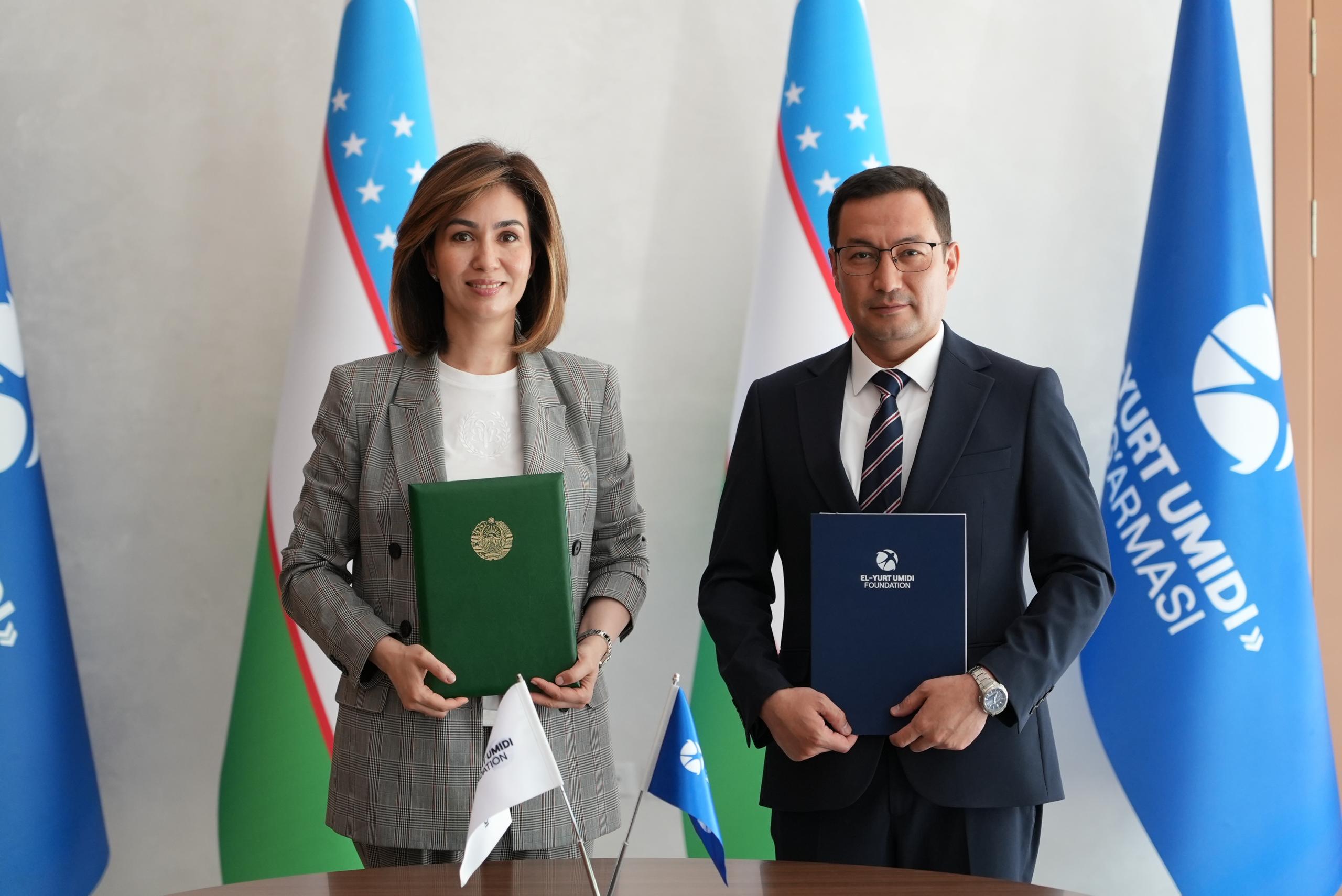 “El-yurt umidi” jamg‘armasi bilan hamkorlik memorandumi imzolandi